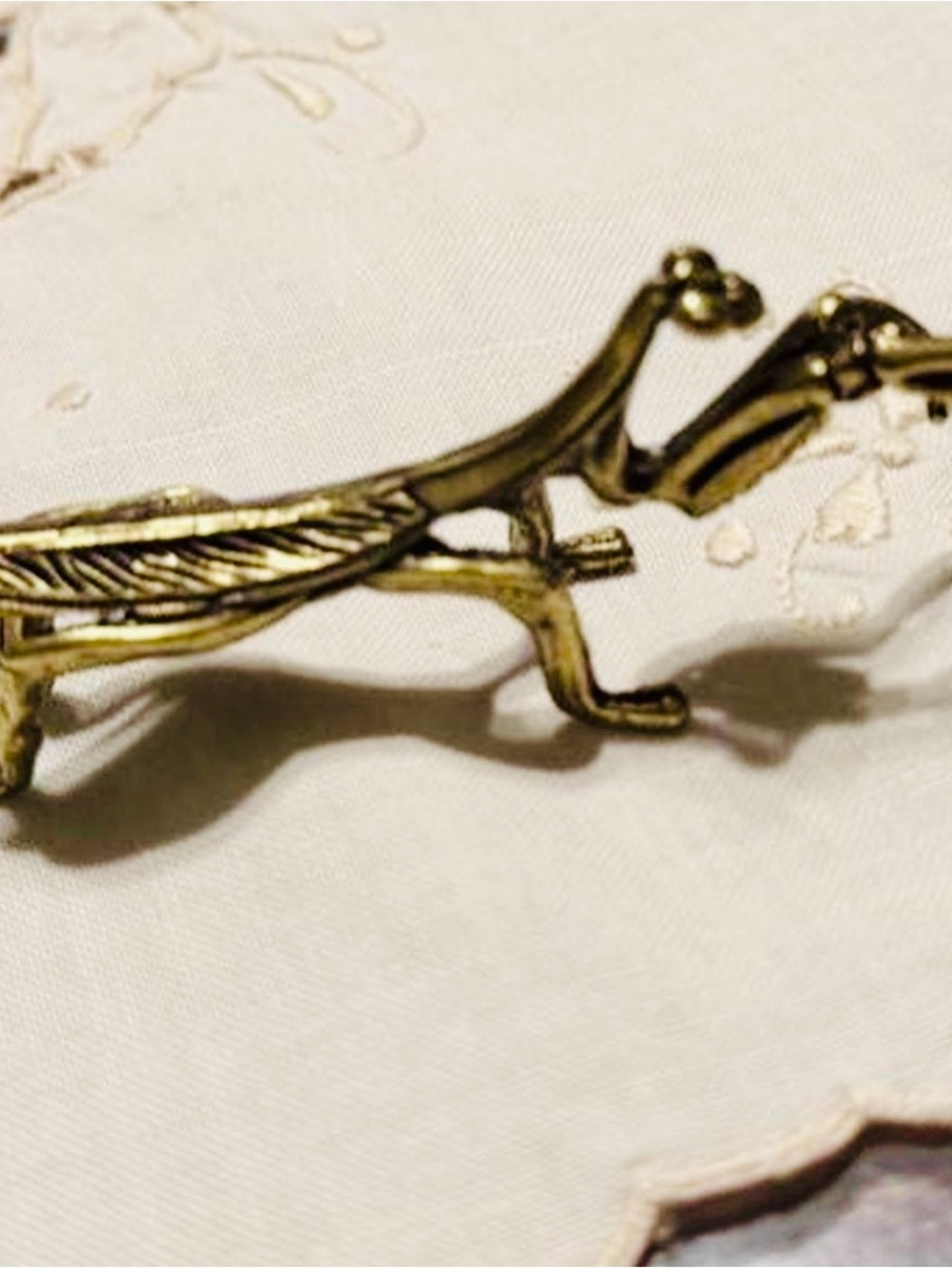Miniature Brass Praying Mantis - #176